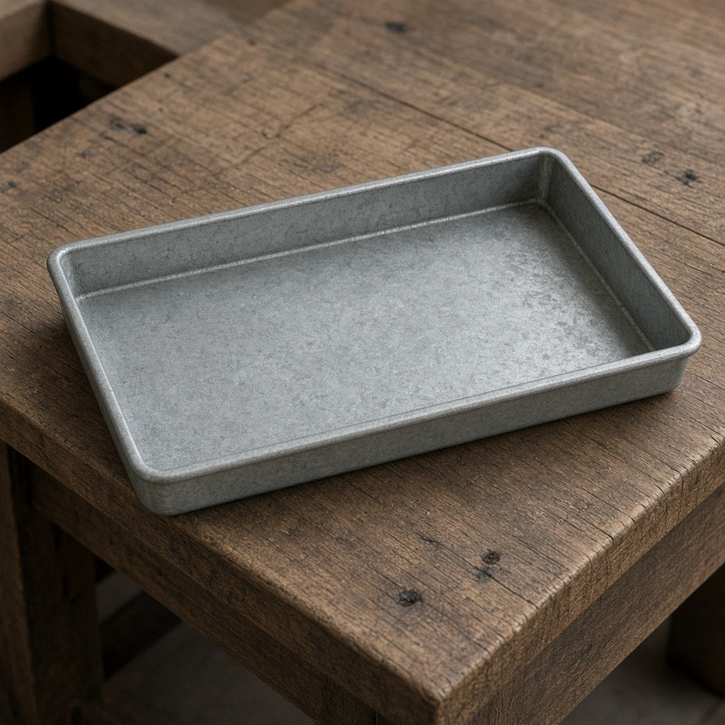 Zinc galley tray